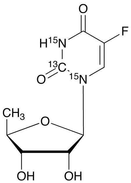 5’-Deoxyfluorouridine-13C,15N2 - image 1