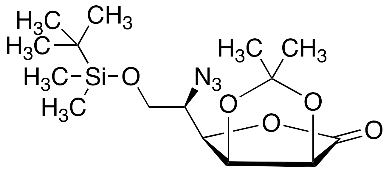 5-Azido-6-(tert-butyldimethylsilyl)-2,3-O-isopropylidene L-Gulono-1,4-lactone - image 1