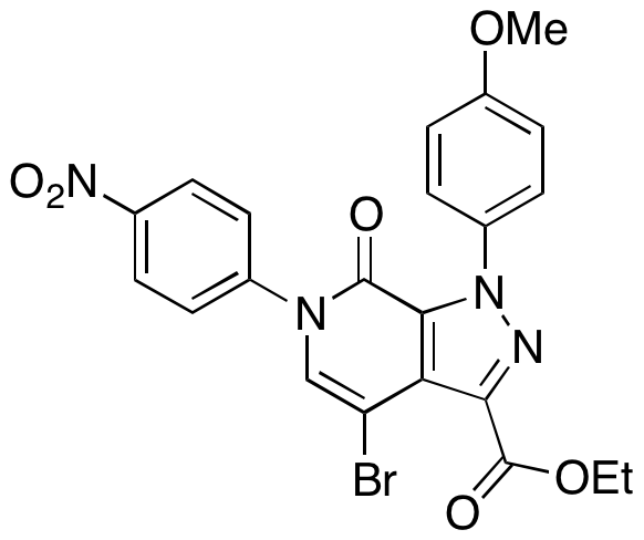 4-Bromo-1-(4-methoxyphenyl)-6-(4-nitrophenyl)-7-oxo-6,7-dihydro-1H-pyrazolo[3,4-c]pyridine-3-carboxylic Acid Ethyl Ester - image 1