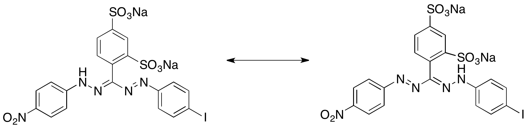 4-[1-(4-Iodophenyl)-5-(4-nitrophenyl)-formaz-3-yl]-1,3-benzene Disulfonate, Disodium Salt - image 1