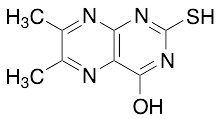 2-Mercapto-6,7-dimethyl-pteridin-4-ol - image 1