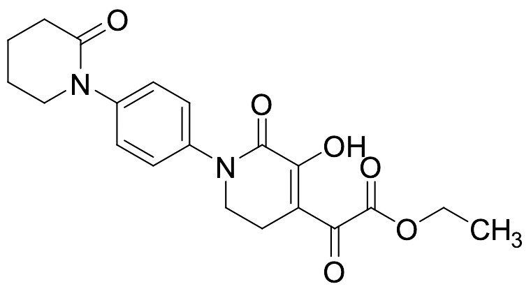Ethyl 1,2,5,6-Tetrahydro-3-hydroxy-α,2-dioxo-1-[4-(2-oxo-1-piperidinyl)phenyl]-4-pyridineacetate - image 1