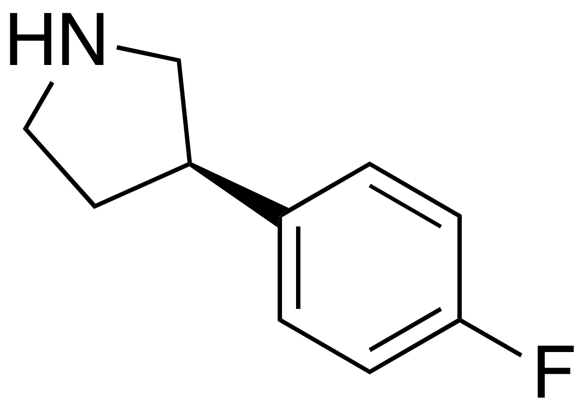 (R)-3-(4-Fluorophenyl)pyrrolidine - image 1