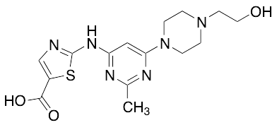 2-[[6-[4-(2-Hydroxyethyl)-1-piperazinyl]-2-methyl-4-pyrimidinyl]amino]-5-thiazolecarboxylic acid - image 1