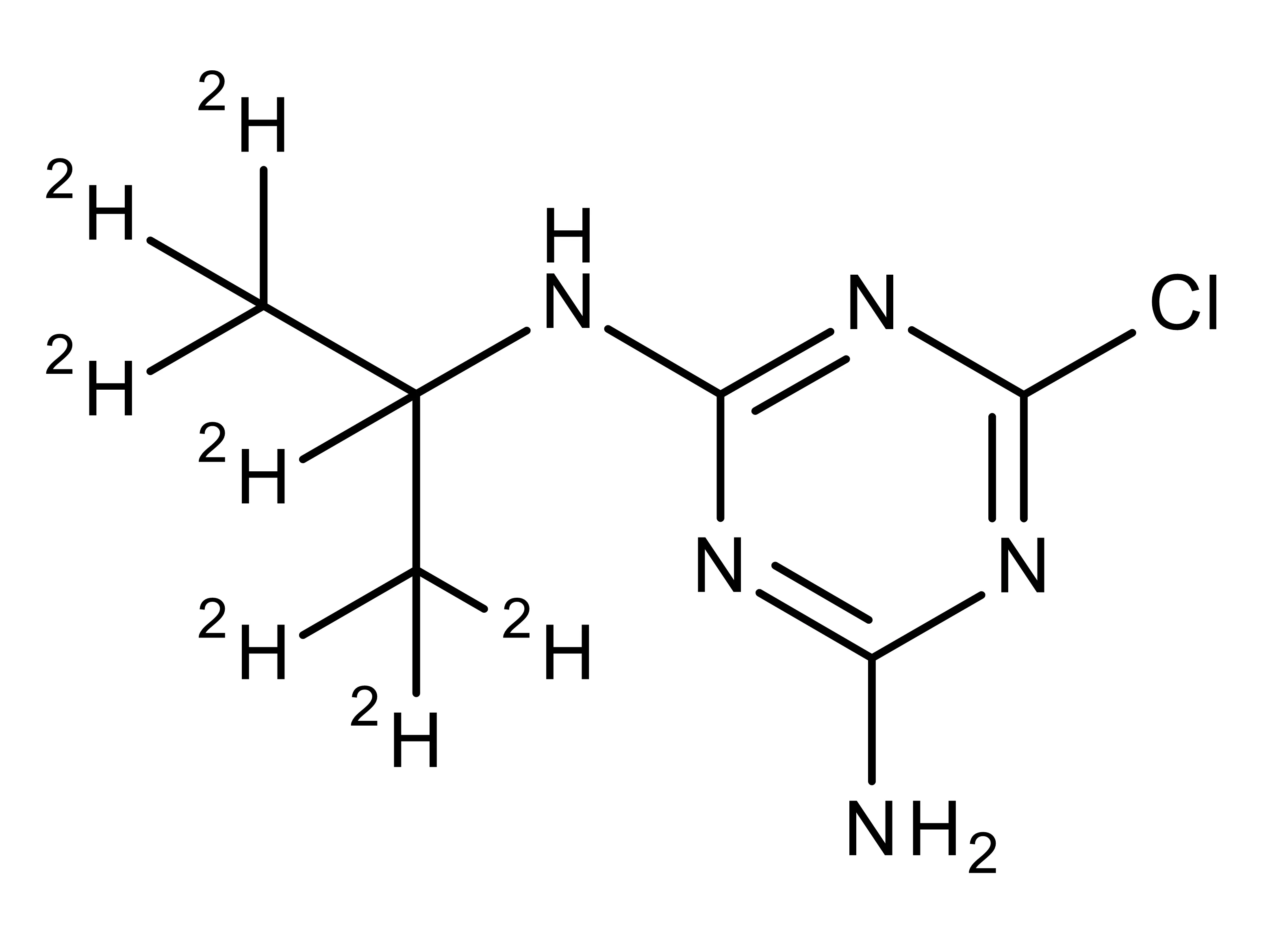 2-Amino-4-(isopropyl-d7-amino)-6-chloro-triazine - image 1
