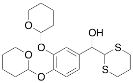 Alpha-[3,4-Bis[(tetrahydro-2H-pyran-2-yl)oxy]phenyl]-1,3-dithiane-2-methanol - image 1