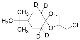2-(Chloromethyl)-8-(1,1-dimethylethyl)-1,4-dioxaspiro[4.5]decane-d4 - image 1