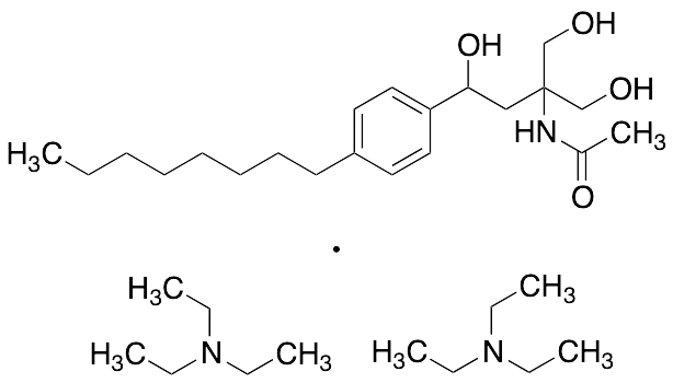 N-[3-Hydroxy-1,1-bis(hydroxymethyl)-3-(4-octylphenyl)propyl]-acetamide Triethyamine (1:2) - image 1