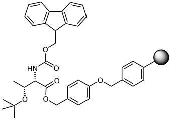 Fmoc-Thr (t-Bu) Wang Resin