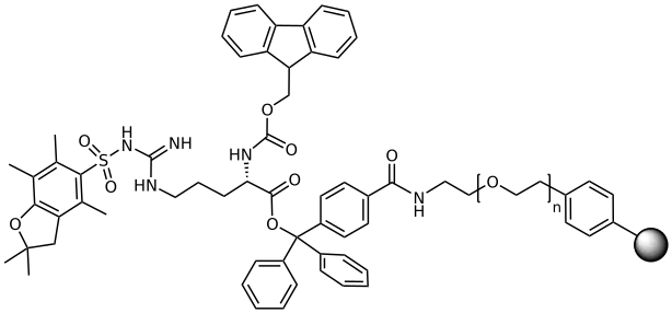 Fmoc-Arg (Pbf) TentaGel® R TRT Resin