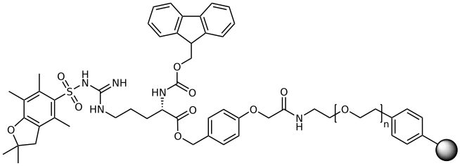 Fmoc-Arg (Pbf) TentaGel® R HMPA Resin