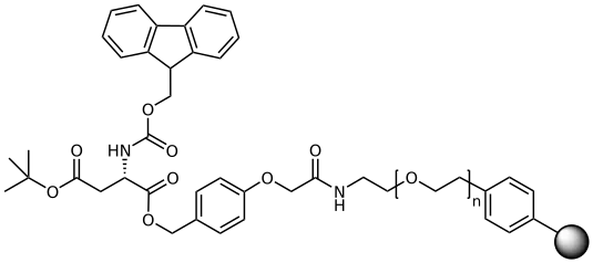 Fmoc-Asp (t-Bu) TentaGel® R HMPA Resin