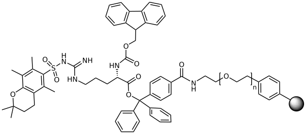 Fmoc-Arg (Pmc) TentaGel® S TRT Resin
