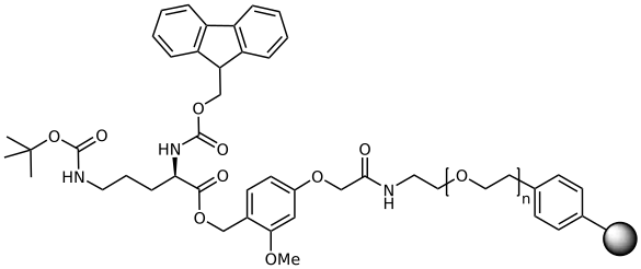 Fmoc-D-Orn (Boc) TentaGel® S AC Resin