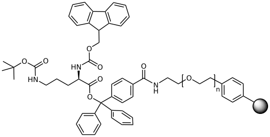 Fmoc-D-Orn (Boc) TentaGel® S TRT Resin