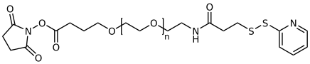 Butyrinezuur NHS Ester-ω-Pyridyldithiopropaanamido PEG