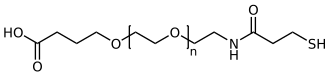 Butyrinezuur-ω-Mercaptopropaanamido PEG