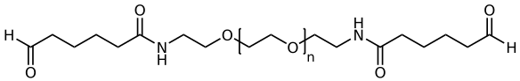 α, ω-Bis-Formylpentaanamido PEG